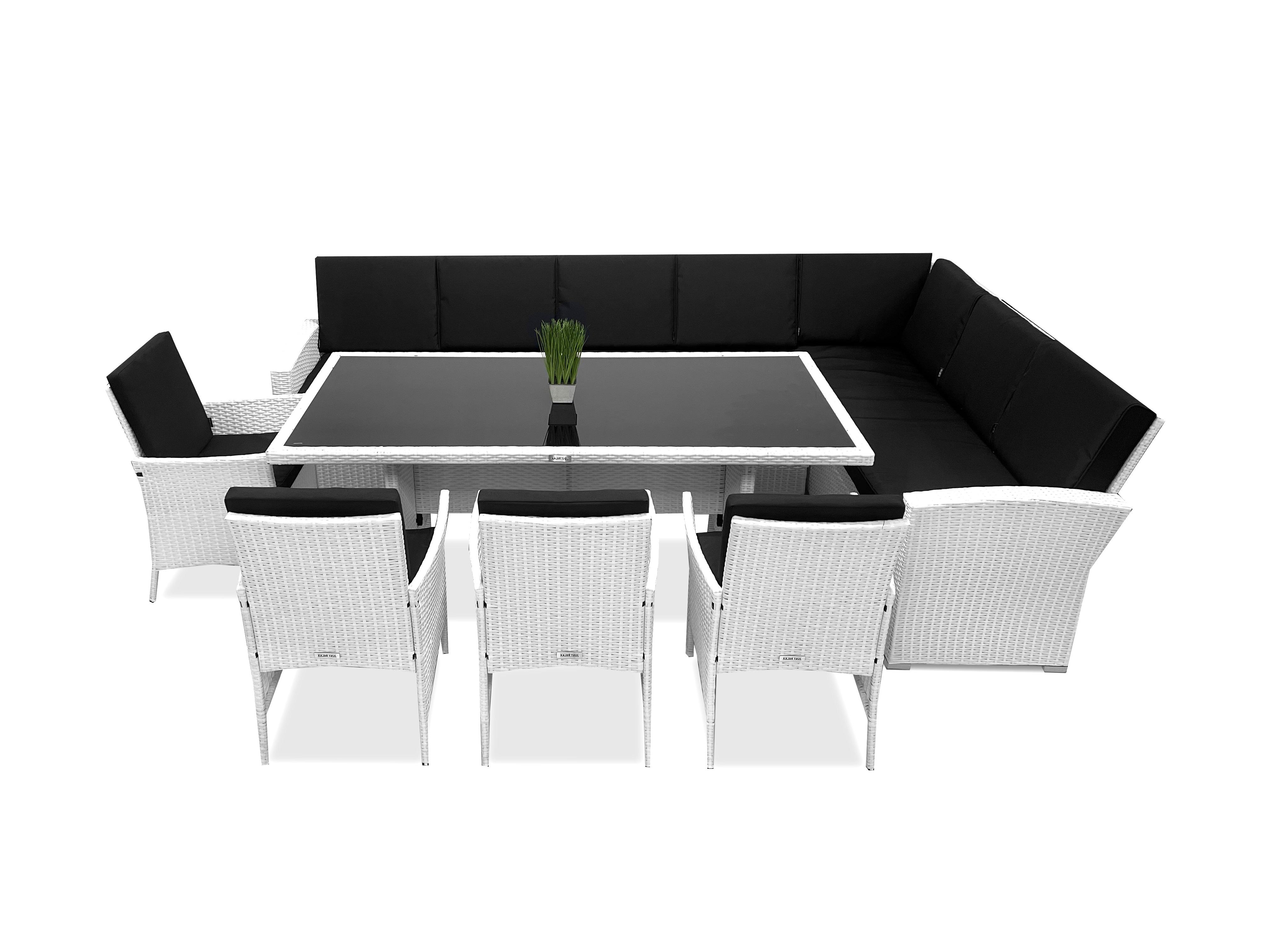 Набор садовой мебели Just Relax MILANO LONG правый угол 804 R White