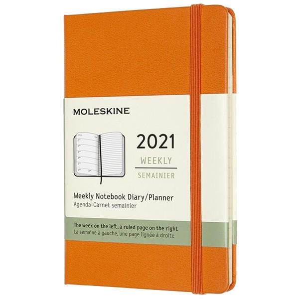 Еженедельник Moleskine 2021 карманный Оранжевый (DHN112WN2Y21)