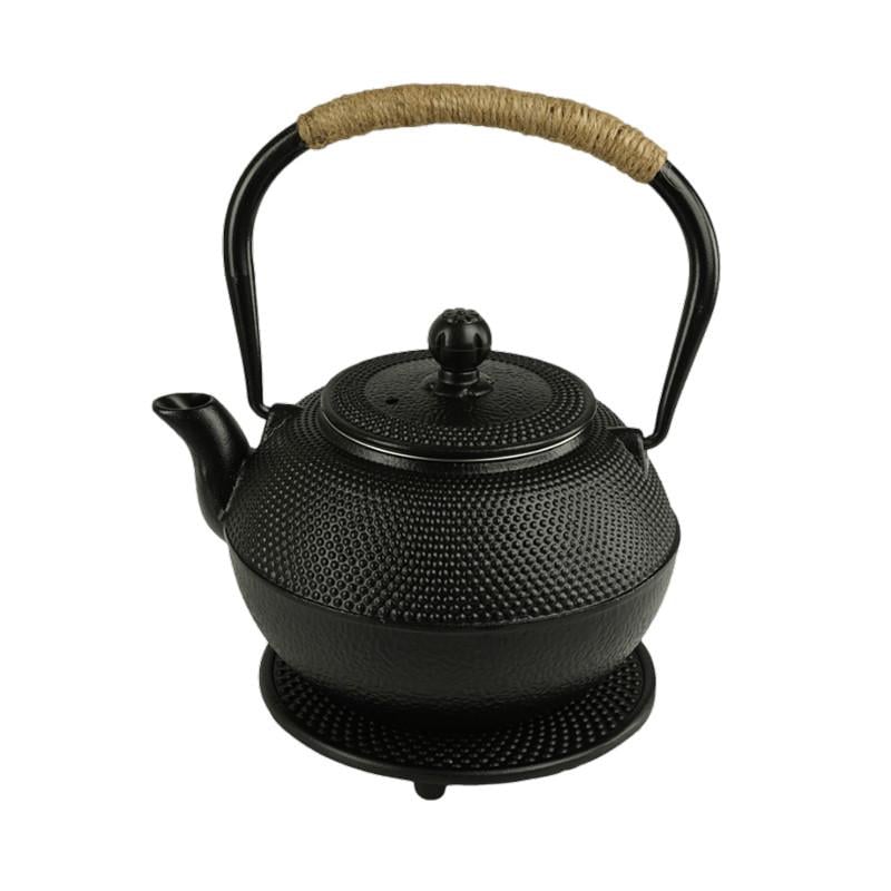 Чавунний чайник для заварювання з підставкою Black Cast iron 1200 мл (CI01001)