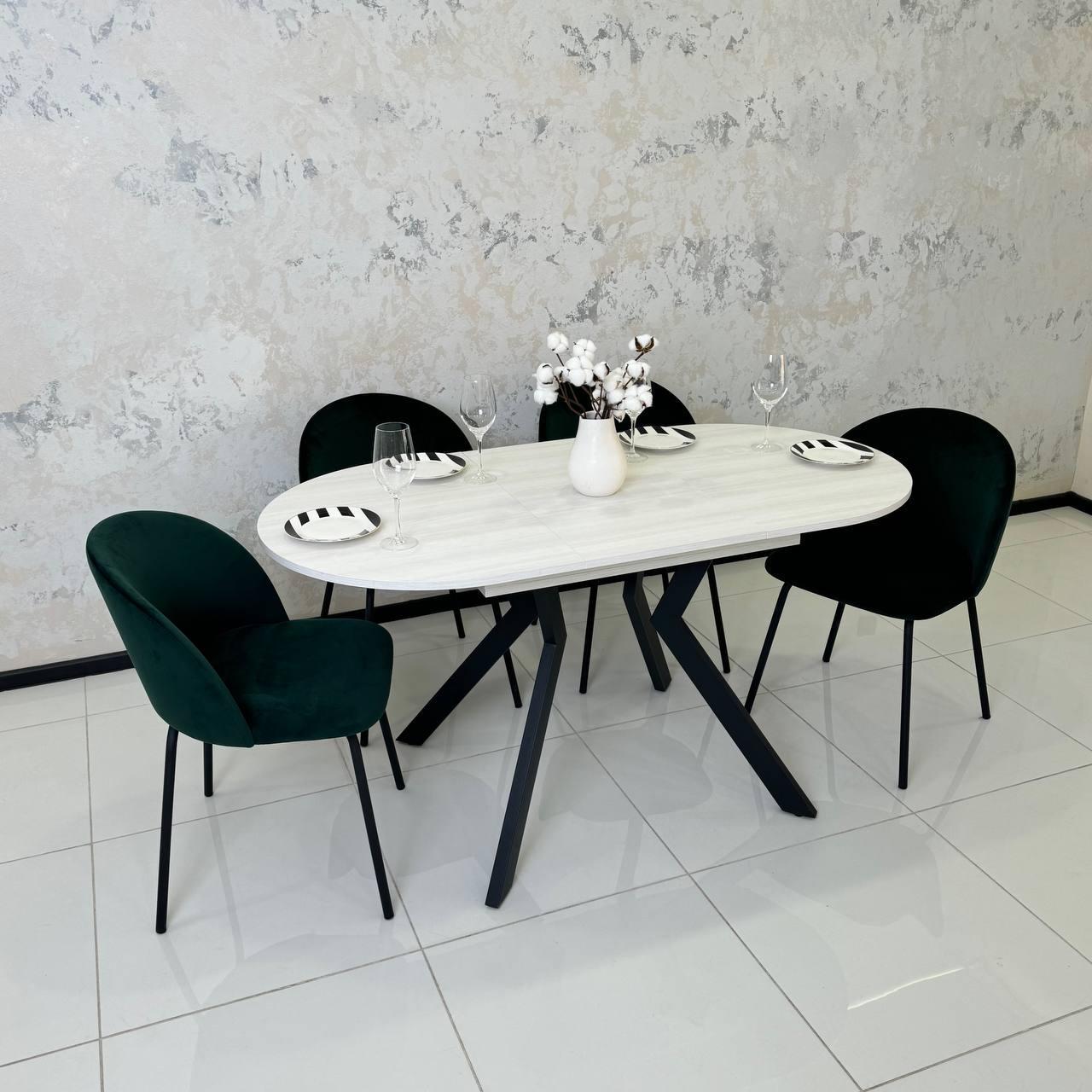 Стіл кухонний розсувний Ronni 1100 УТП027906 Loft Ясен серфсайд/Чорний мат - фото 5