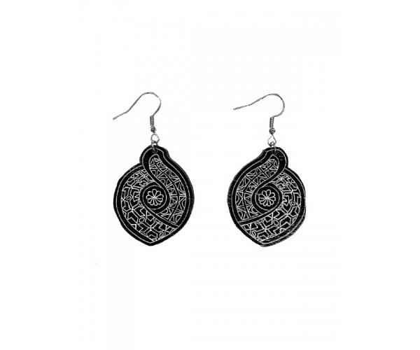 Серьги деревянные №24 (30379180)