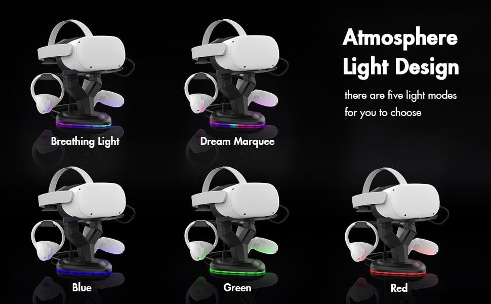 Зарядная RGB станция для Oculus Quest 1/2 (ACS-PZRGBQ12) - фото 8