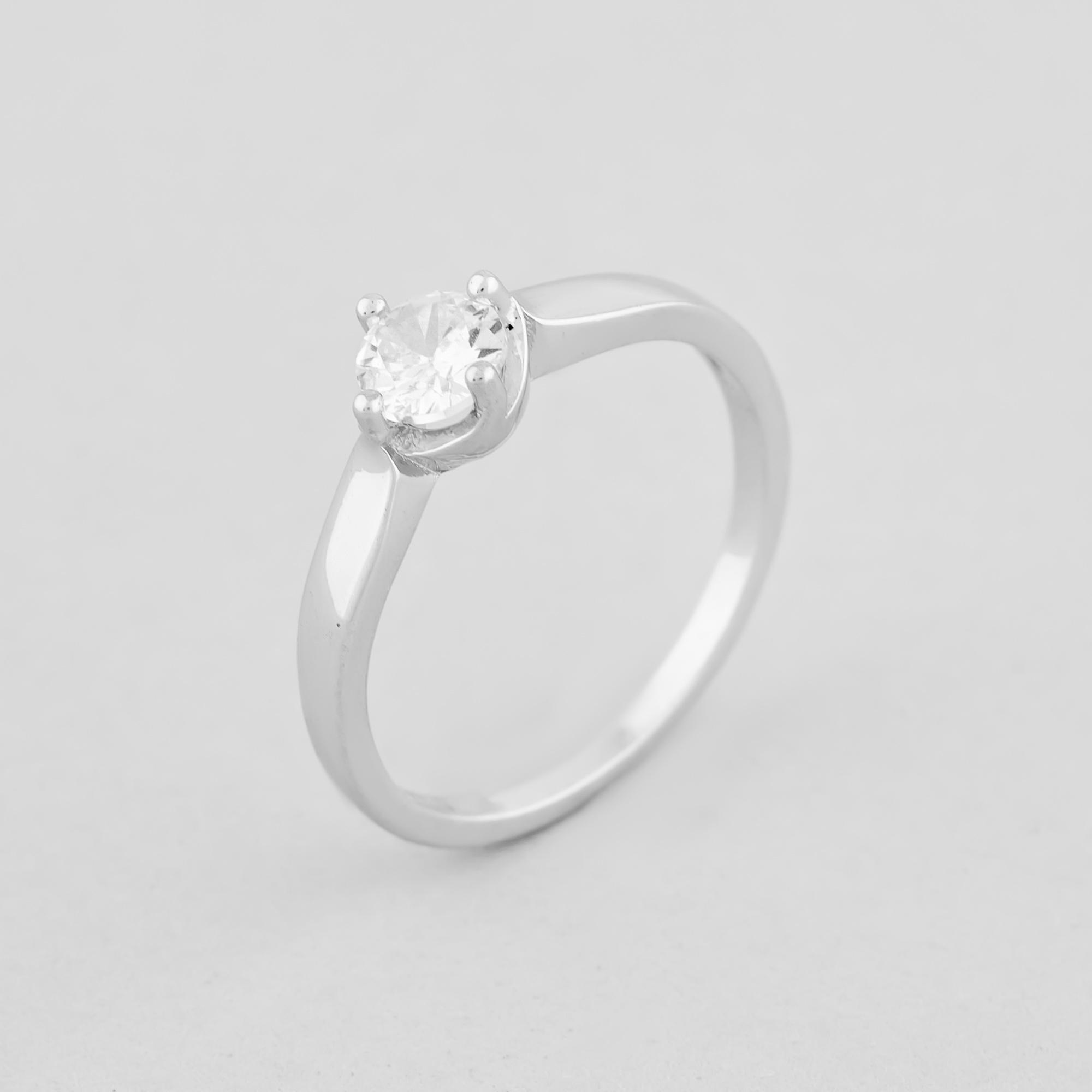 Серебряное кольцо Minimal Серебряное наслаждение р. 18 (14754)