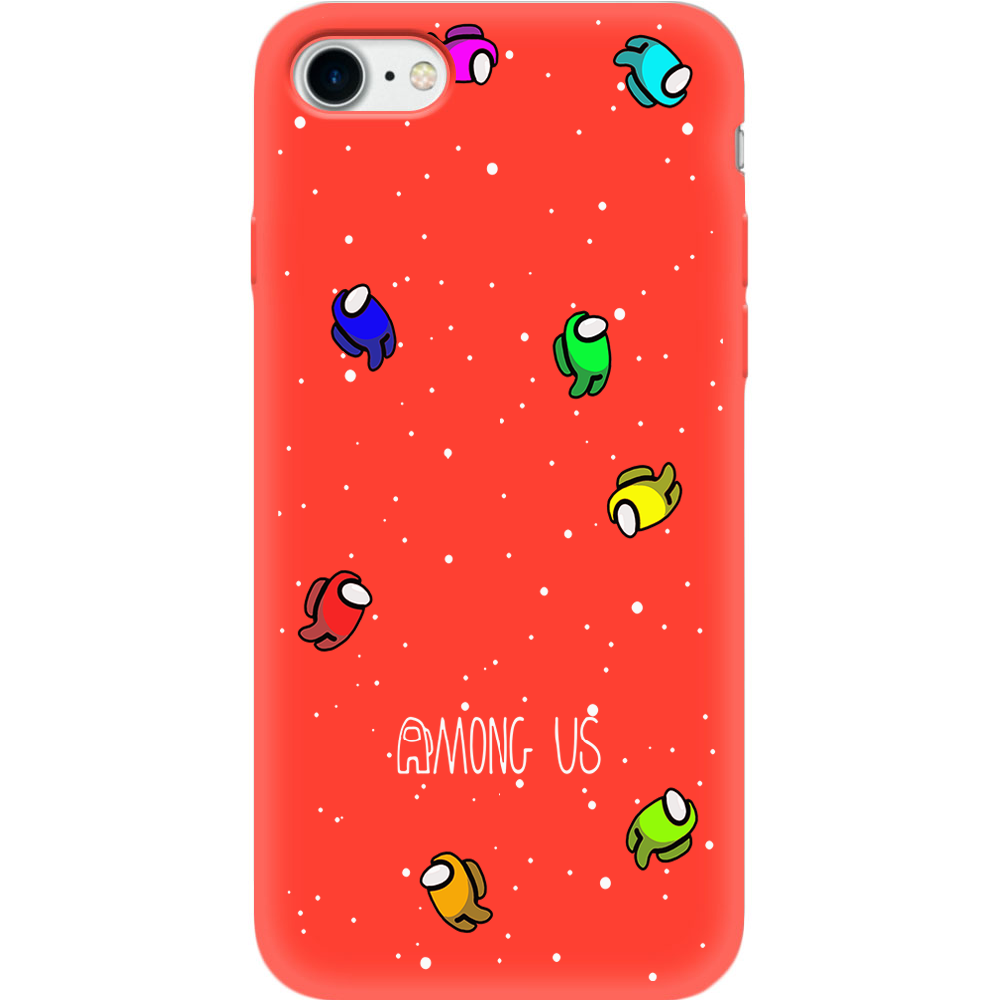 Чехол BoxFace Apple iPhone 7/8 SE  2020 Among Us Invisible Красный силикон (26205-bk76-35445)