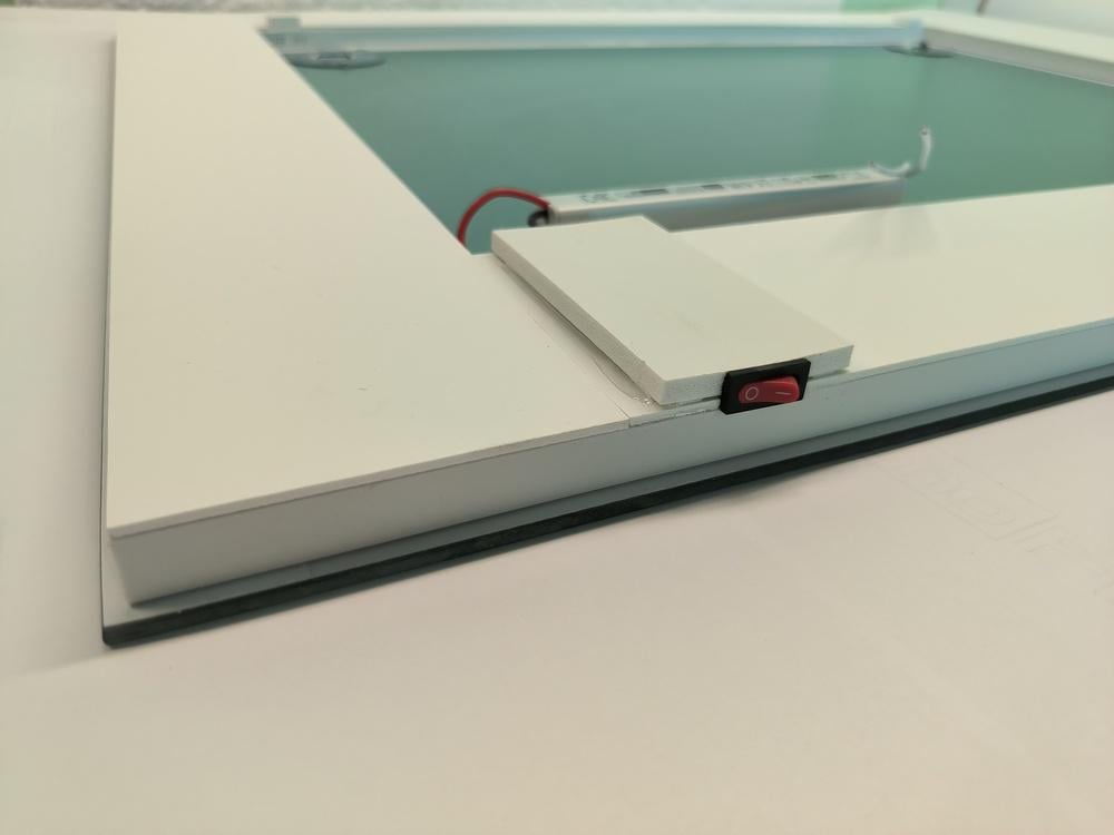 Зеркало с LED подсветкой 1000х800 мм (SR-081) - фото 4 Зеркало с LED подсветкой 1000х800 мм (SR-081) - фото 4