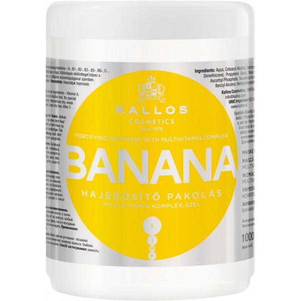 Маска Kallos Cosmetics KJMN1110 для зміцнення волосся з екстрактом банана 1 л (511104)