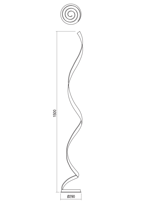 Торшер Redo TORSION LAMP. LED 24 W 4000 K 4.1.2 Bronze (01-1897) - фото 2 Торшер Redo TORSION LAMP. LED 24 W 4000 K 4.1.2 Bronze (01-1897) - фото 2