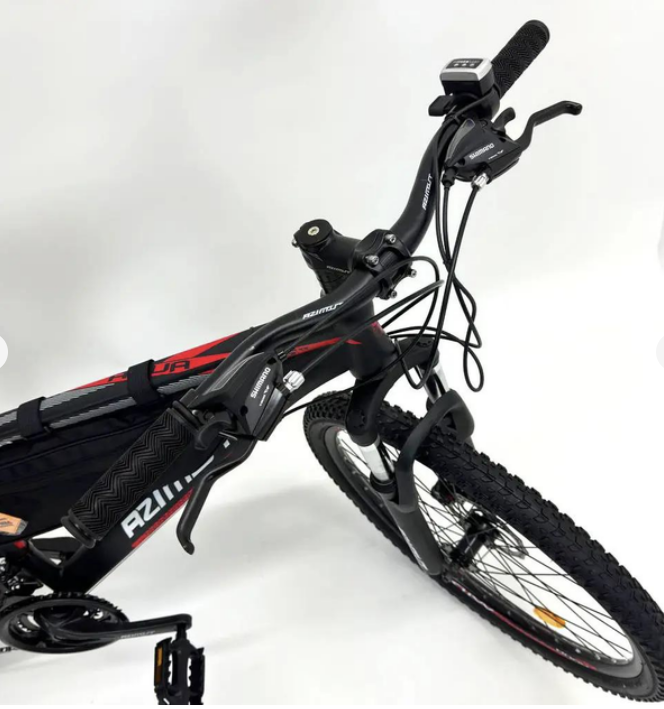 Електровелосипед Azimut Aqua 500 Вт 36 В 13 А/год 29" Чорно-червоний (2134063883) - фото 2