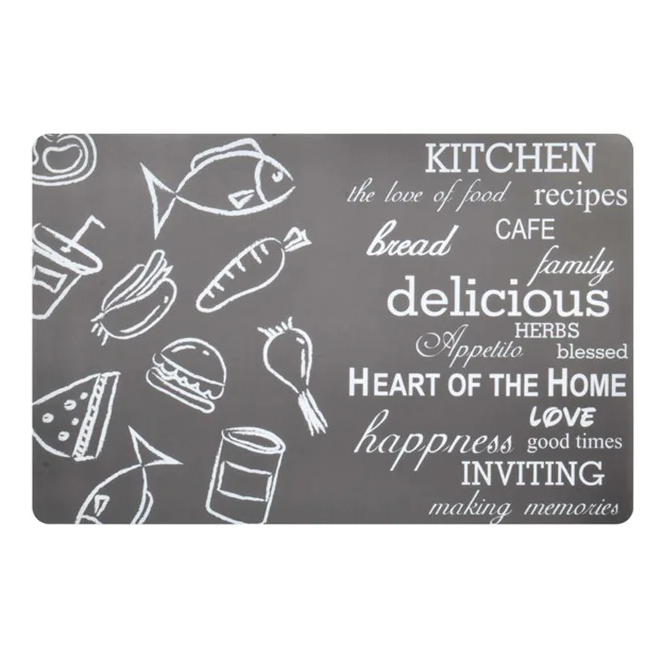 Килимок для сервіровки Flora Basic Kitchen 43,5x28 см Чорний 30443