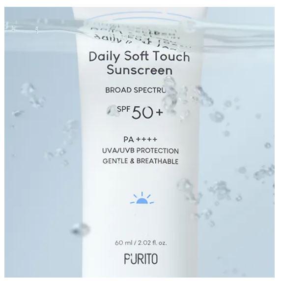 Крем солнцезащитный с керамидами Purito Daily Soft Touch Sunscreen SPF50+/PA++++ 60 мл (P03041) - фото 2 Крем солнцезащитный с керамидами Purito Daily Soft Touch Sunscreen SPF50+/PA++++ 60 мл (P03041) - фото 2