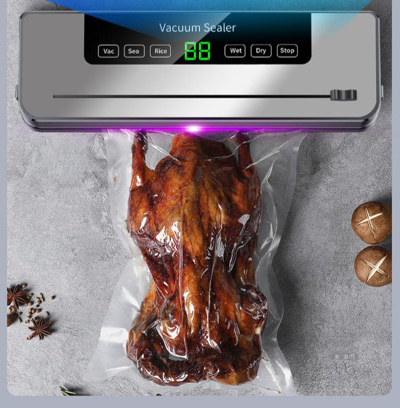 Вакуумный упаковщик FKJ-5100 со встроенным резаком и дисплеем (00357) - фото 2