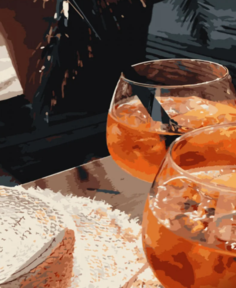 Картина по номерам Strateg Апероль на двоих 40x50 см (GS798)