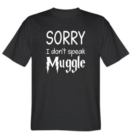 Футболка мужская Sorry i Don't Speak Muggle XL Черный (12880181-2-182450-XL)