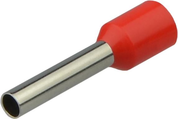 Наконечник изолированный АСКО-Укрем НТ 2,5-12 2,5 мм2 гильза 12 мм 1 шт. Красный (A0060010048)