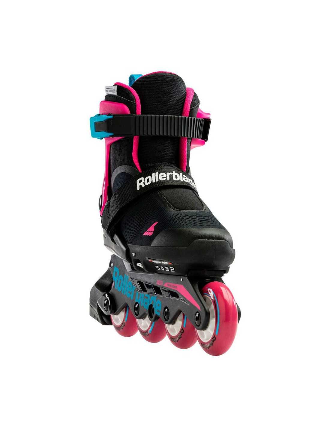 Ролики детские Rollerblade Microblade Free G р. 28-32 Черно-розовый/Голубой - фото 3 Ролики детские Rollerblade Microblade Free G р. 28-32 Черно-розовый/Голубой - фото 3