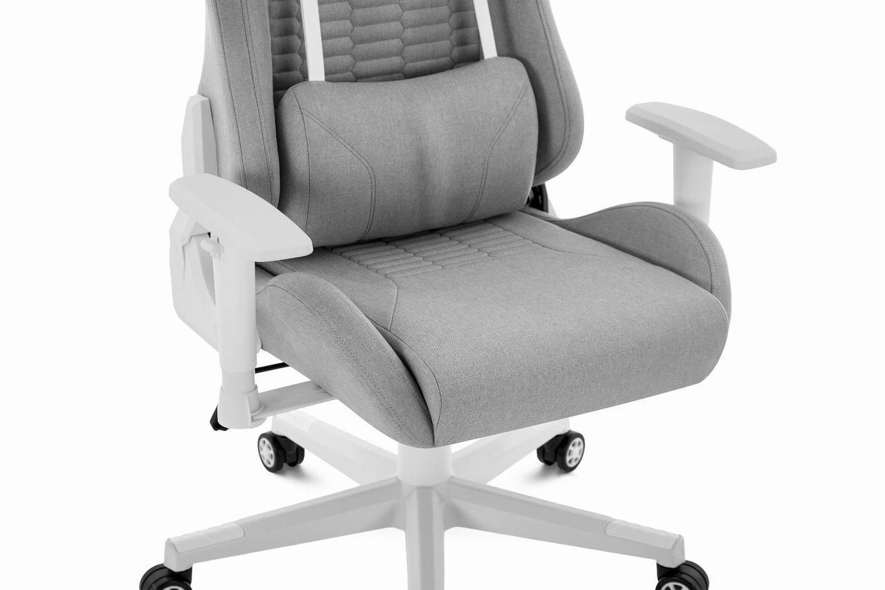 Компьютерное кресло Hell's HC-2000 ткань Grey-White (5907196011665) - фото 4 Компьютерное кресло Hell's HC-2000 ткань Grey-White (5907196011665) - фото 4