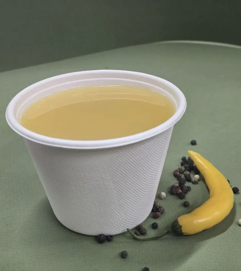 Супниця місткість одноразова для гарячого одноразовий посуд для супу з тростини 500 мл 50 штук