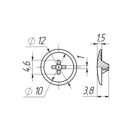 Заглушка Steelfix 13 мм для самореза зеленая 1000 шт. (247896) - фото 2