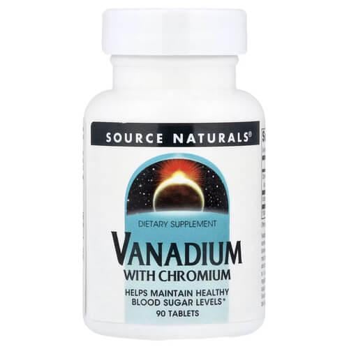 Добавка Source Naturals Vanadium with Chromium 90 табл. (SNS-01835)