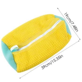 Мешок для стирки белья BauTech и обуви 39x19 см Желтый (BTE50) - фото 3