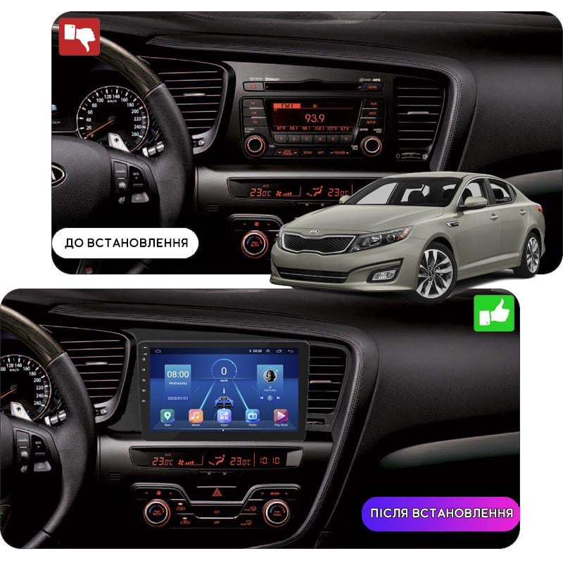 Магнитола штатная Lesko 9" для Kia Optima III 2010-2013 6/128Gb 4G Wi-Fi GPS Top - фото 3