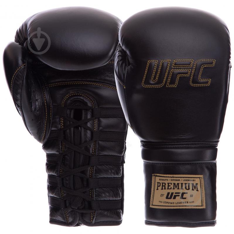 Перчатки боксерские UFC PRO Prem Lace Up UHK-75045 14 Черный