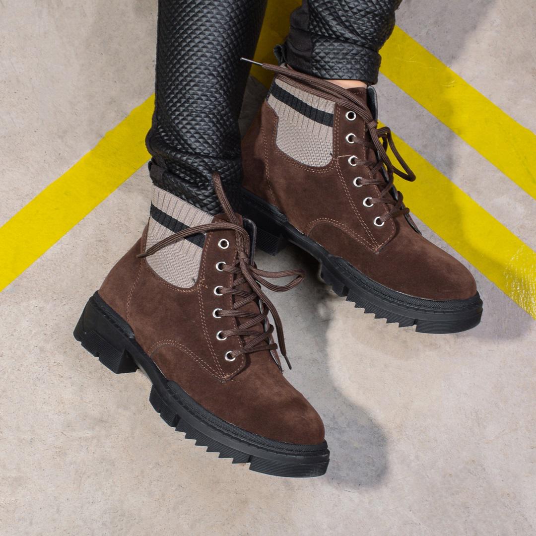 Ботинки женские с неопреновой резинкой 326654 р. 37 23,5 см