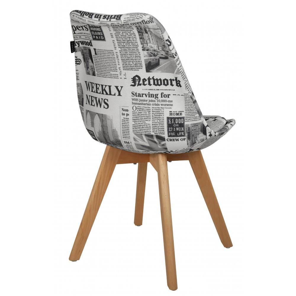 Стул для кухни обеденный Bonro B-487 FB с текстом (47000045) - фото 4