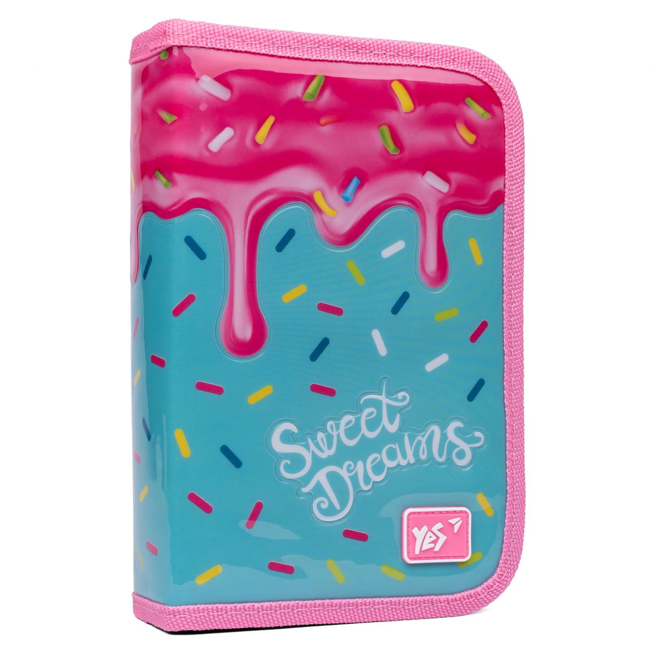 Пенал школьный YES HP-02 Sweet cream твердый 1 отделение (533111)