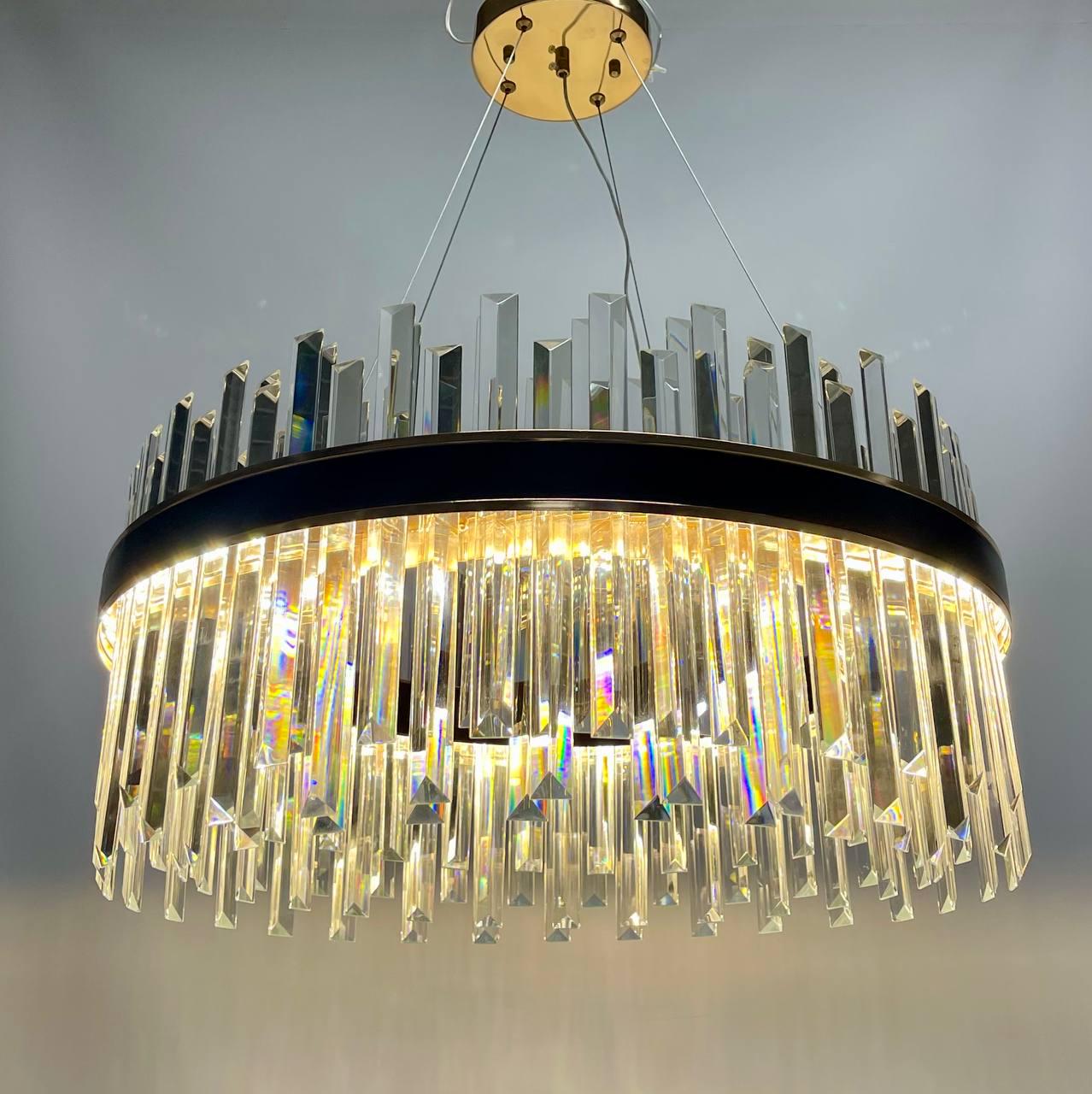 Люстра светодиодная Zilini HL1266/600 Золотистый/Черный (24084150)