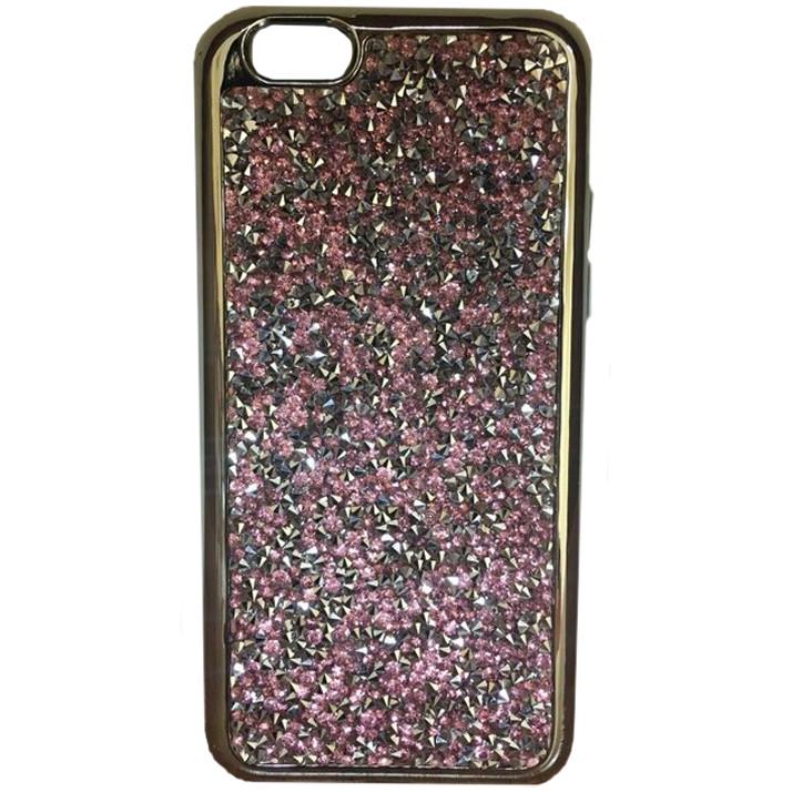 Чехол накладка Apex Rock Crystal TPU Case for iPhone 6/6S, Silver/Pink