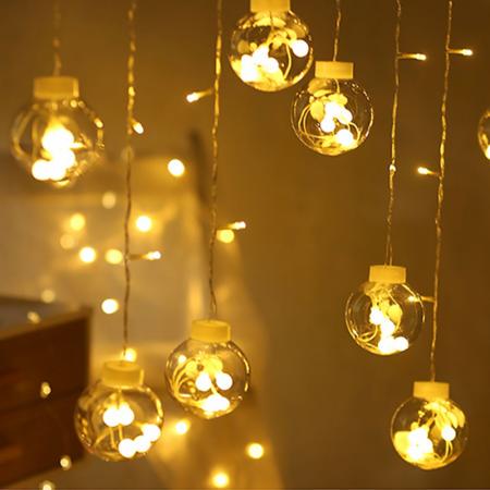 Гирлянда светодиодная Lesko YLX-027 Balls 2,5 м Свет теплый (21-49-8644-31165)