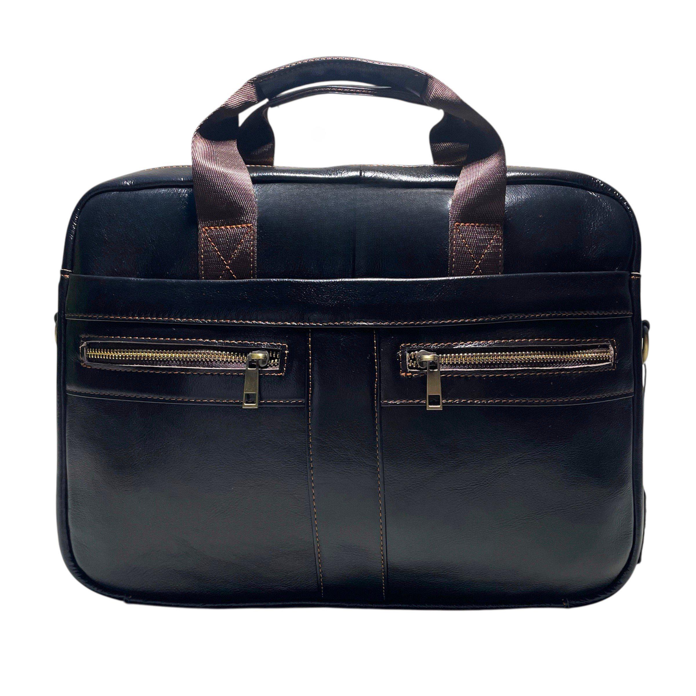 Портфель чоловічий Lorian з натуральної шкіри з регульованим плечовим ременем Темна кава (LR 252019-darkcoffee) - фото 9 Портфель чоловічий Lorian з натуральної шкіри з регульованим плечовим ременем Темна кава (LR 252019-darkcoffee) - фото 9