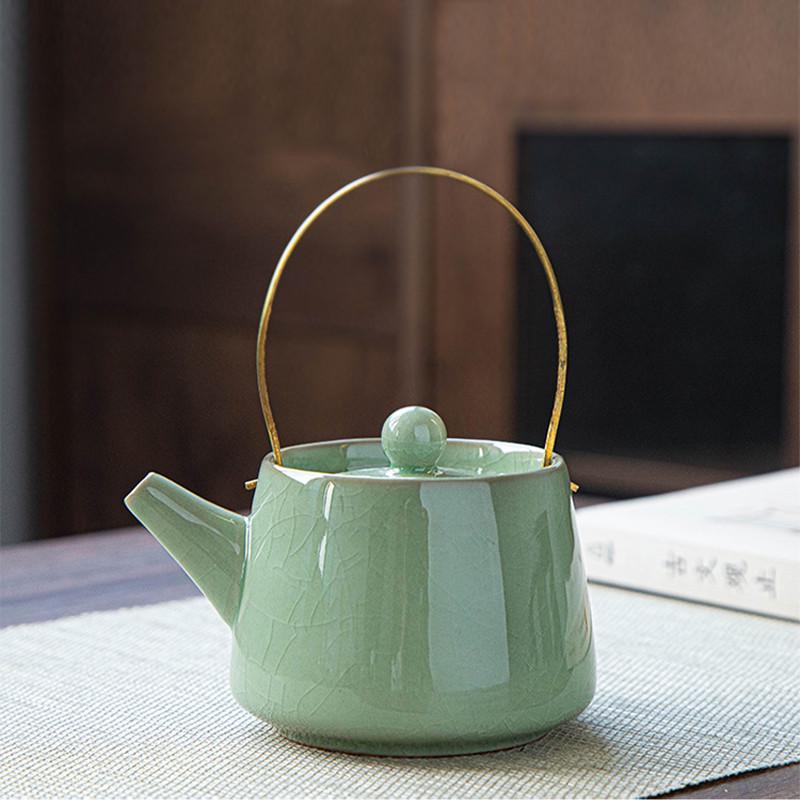 Набір для чайних церемоній UFT чайник/4 піали та чабань Green (TSET10) - фото 2 Набір для чайних церемоній UFT чайник/4 піали та чабань Green (TSET10) - фото 2