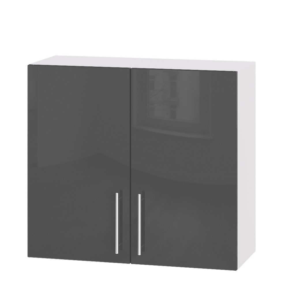 Шафа верхня Еверест Модерн модуль Верх В10-800 80х30х72 см Граніт глянець/Білий (02585)