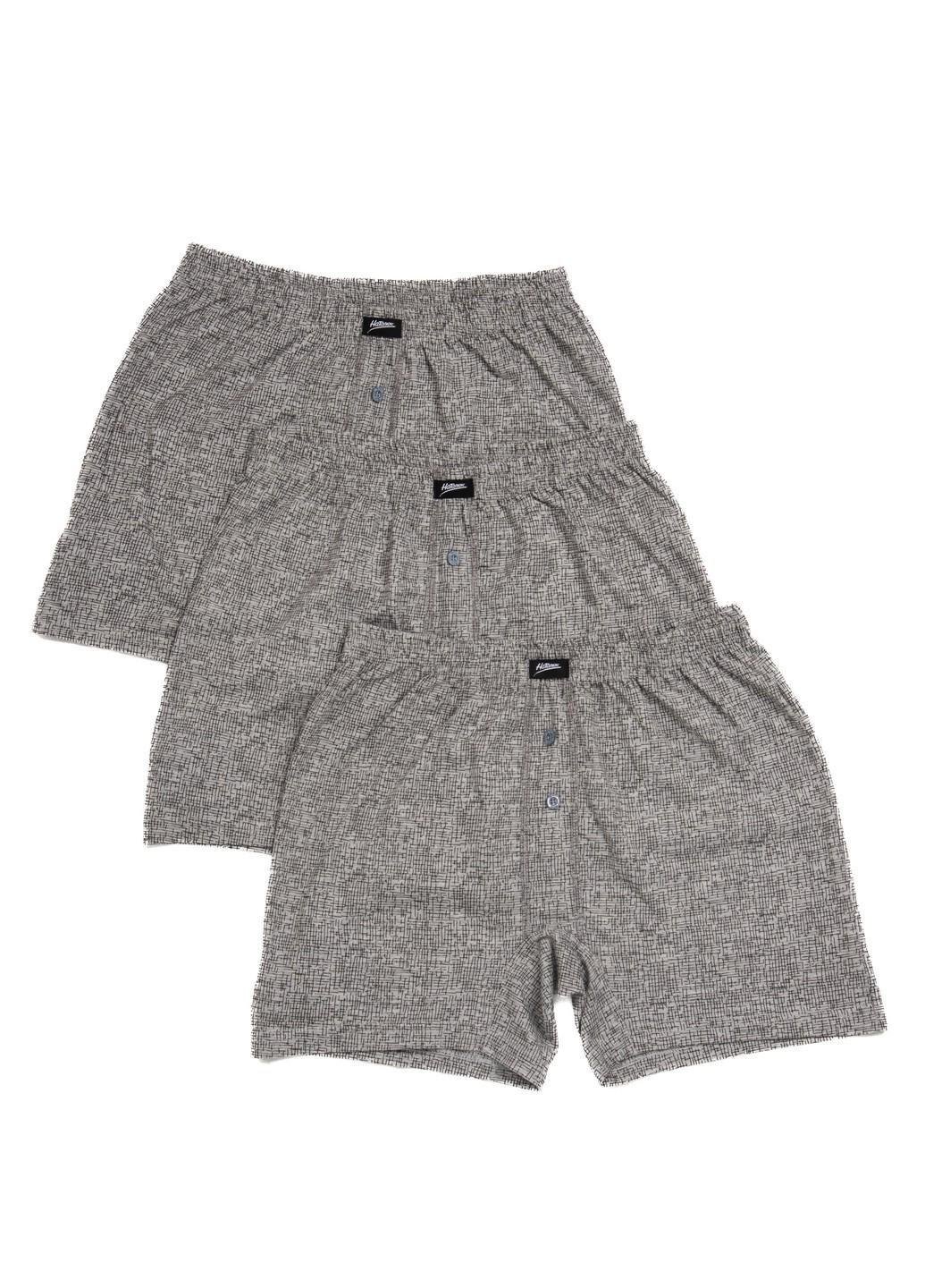 Сет мужских трусов Наталюкс 3XL 3 шт. Серый (1517111365463)