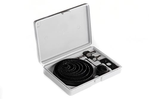 Набір кільцевих пил Apro глибина 25 мм D19/22/25/28/38/44/51/64/76/89/102/127 мм 16 пр.