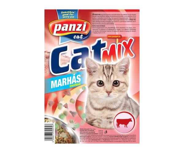 Корм сухой для кошек Panzi CatMix Едалт говядина 10 кг