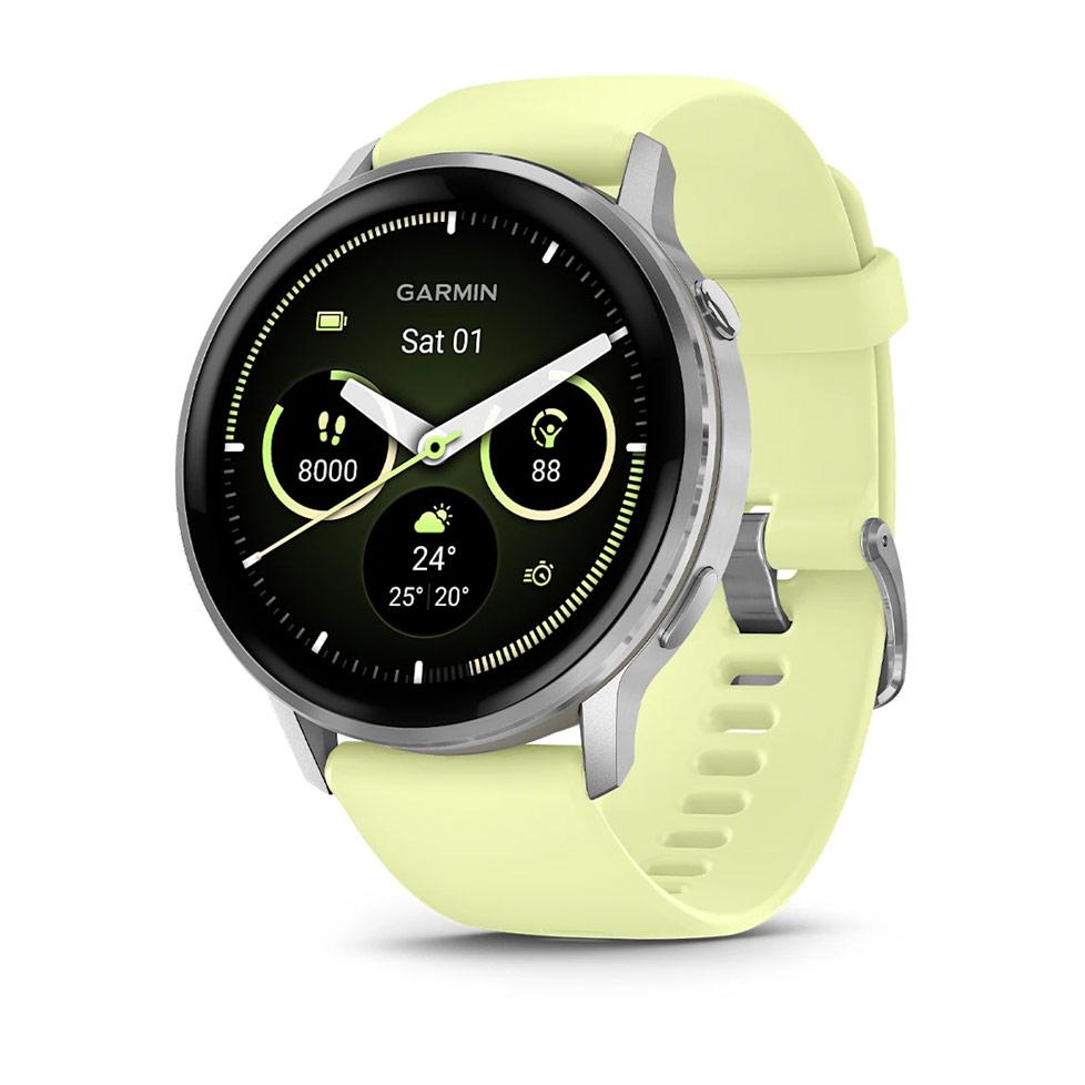 Смарт-годинник Garmin Venu 4 45 мм Silver with Citron (010-03014-02/42)