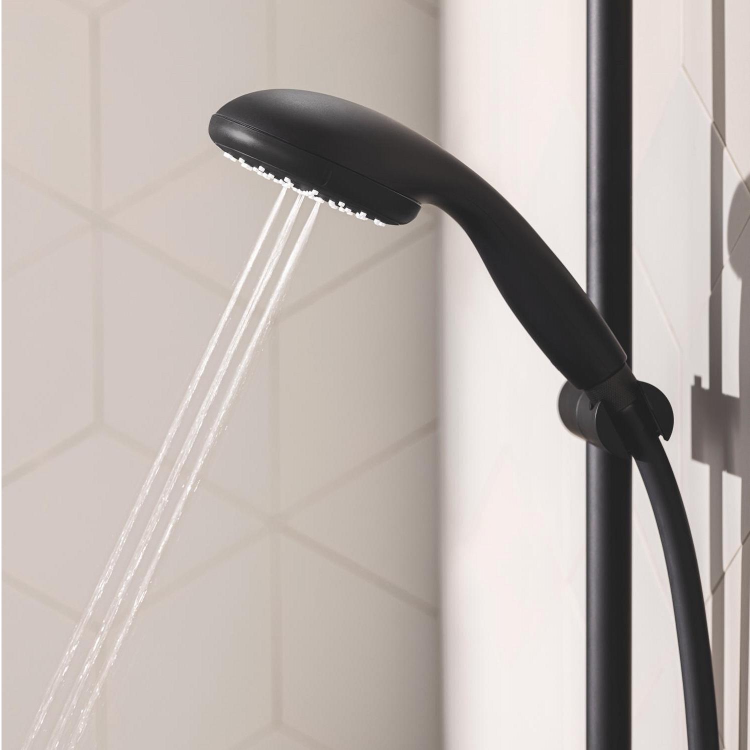 Душовий комплект із штангою Grohe QuickFix Vitalio Start 279482430 CV032142 Чорний (173797) - фото 9