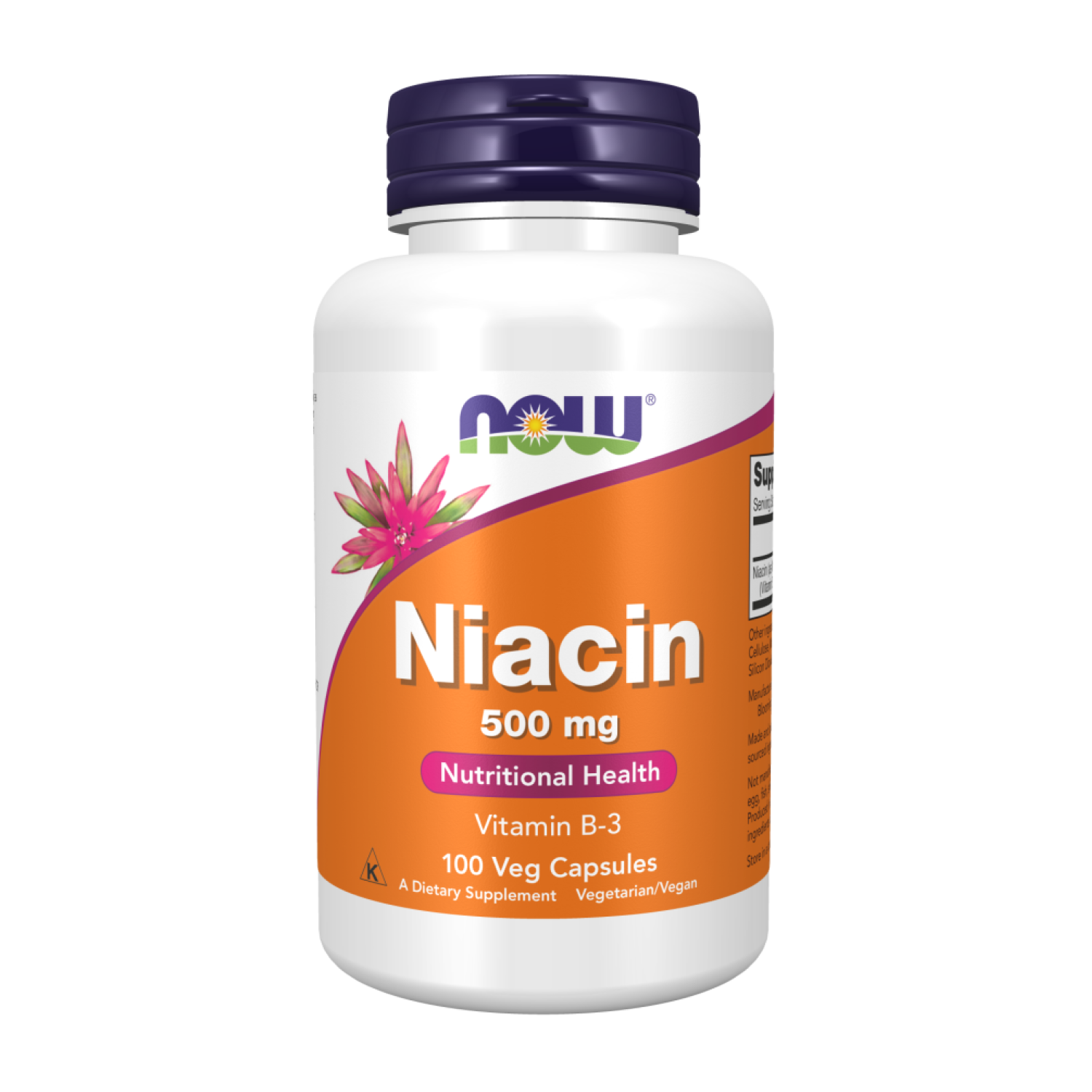 Витамин В-3 Now Niacin 500 мг 100 капсул (CO002445)