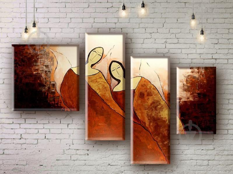 Модульная картина акрилом Люди ArtStar MHM17_4_242 размер 80 х 135 см