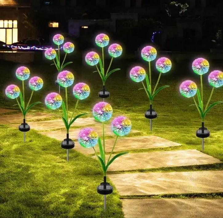 Садовый фонарь на солнечной батарее Dandelion Garden Lights Одуванчики IP66 600 mAh 42,5 см - фото 3