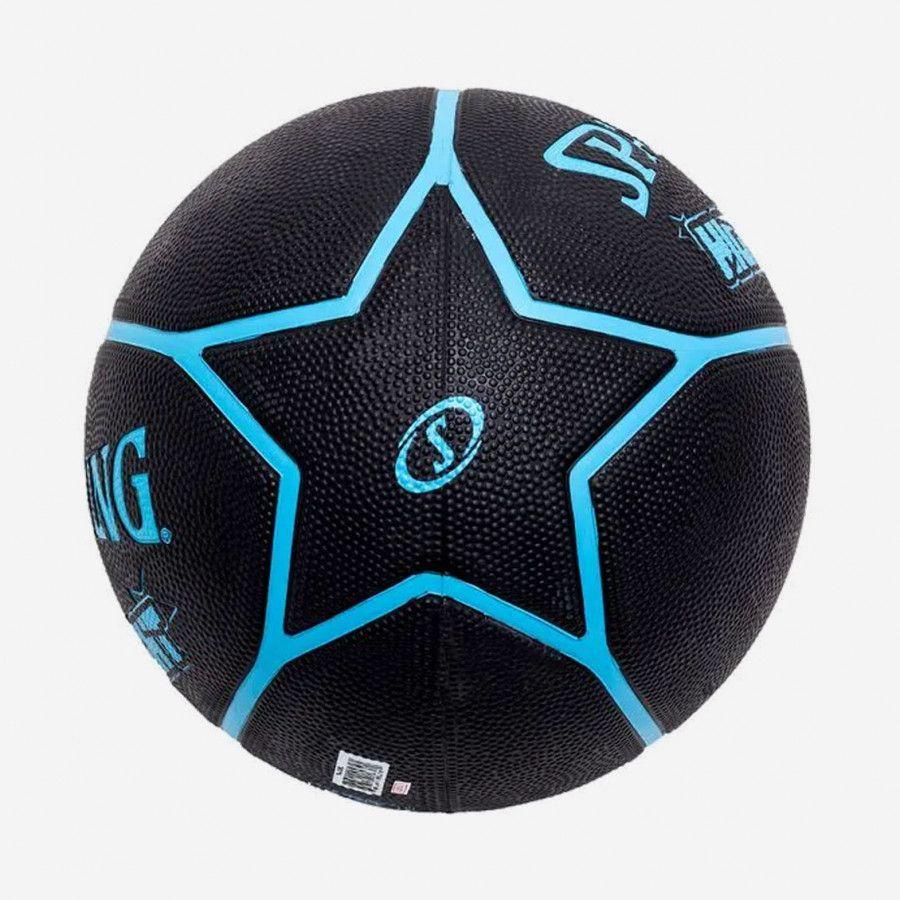 Баскетбольний м'яч Spalding HIGHLIGHT р. 7 Чорно-синій (84356Z) - фото 3