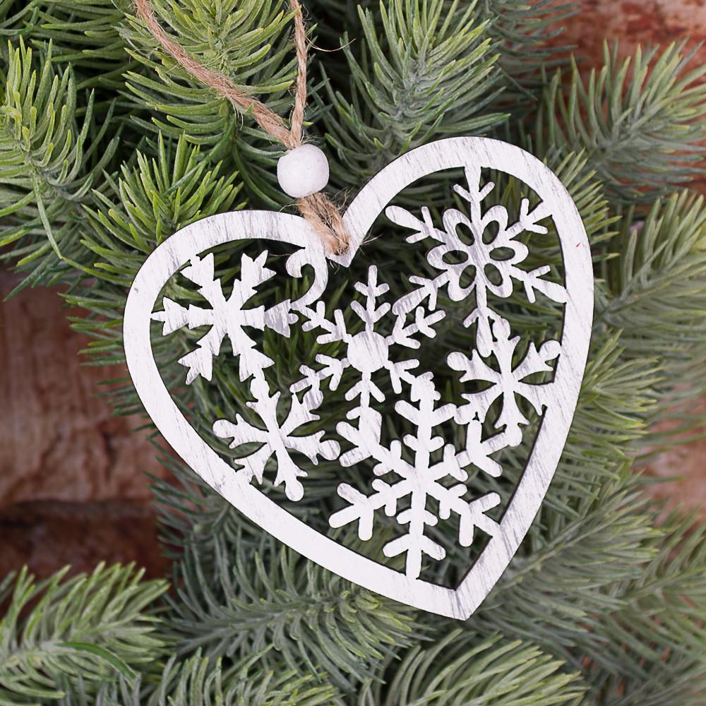 Новогодняя подвеска Сердце (4537-2)