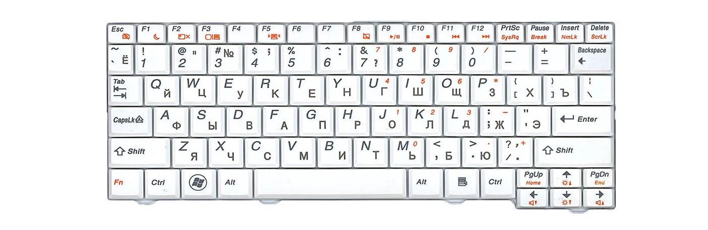 Клавиатура для ноутбука Lenovo IdeaPad S100c матовая (25-008905)