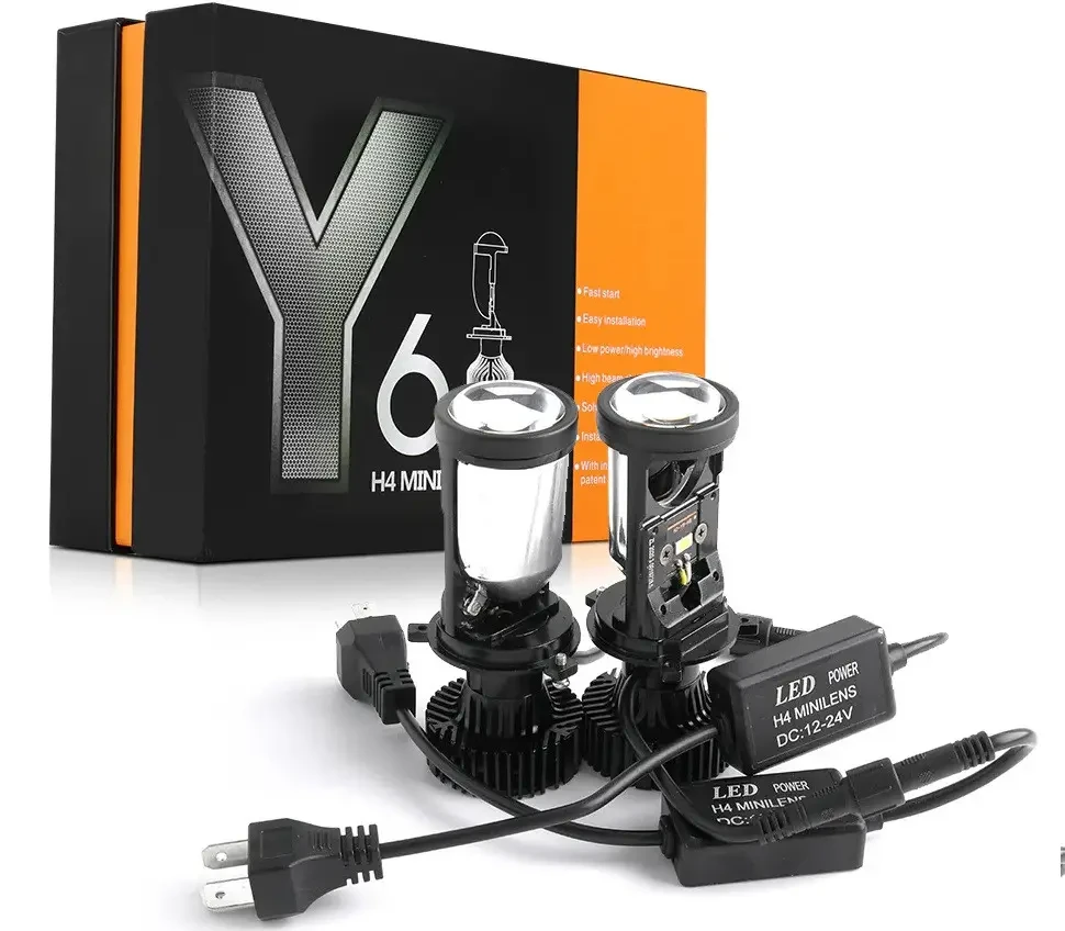 Авто-лампы LED RIAS Y6 H4 90Вт 5000K с линзой (4024) - фото 6