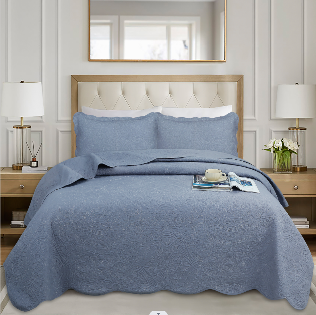 Покривало Soho Venzel Gray поліестер 220x240 см (UG-A120117)