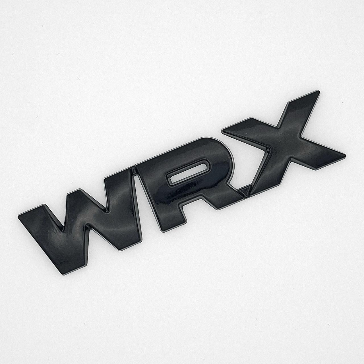 Эмблема надпись WRX Subaru металл 11,5х2,5 см Черный глянцевый (2881100300)