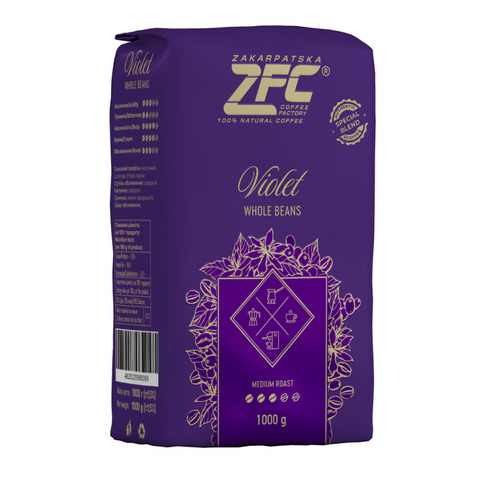 Кава в зернах ZFC Violet 1 кг